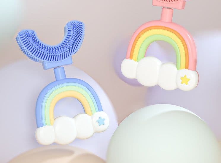 image-Children's Silica Gel U-shaped Toothbrush Disinfection And Sterilization
