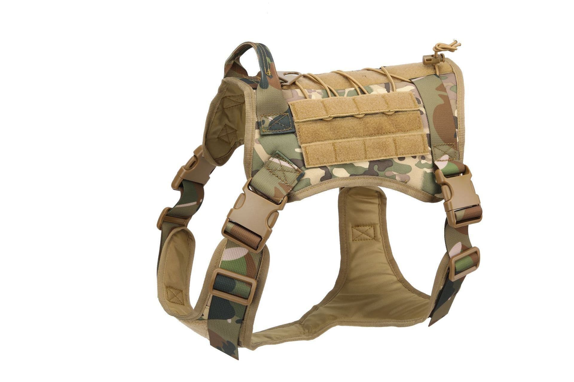 image-Outdoor Tactical Training Dog Clothes Large Dog Vest Camouflage Pet Vest