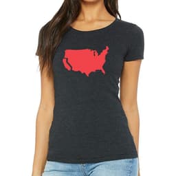 image-Women's California Tee - Bella Canvas US Eco Print Small