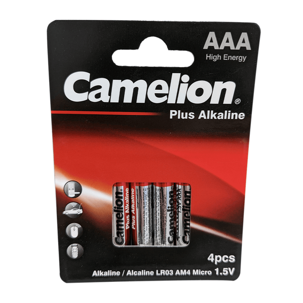 image-Camelion AAA Plus Alkaline Eco Blister Pack of 4