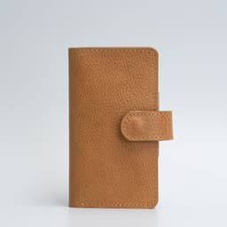image-Leather Folio Wallet with MagSafe on magnet closure - SALE