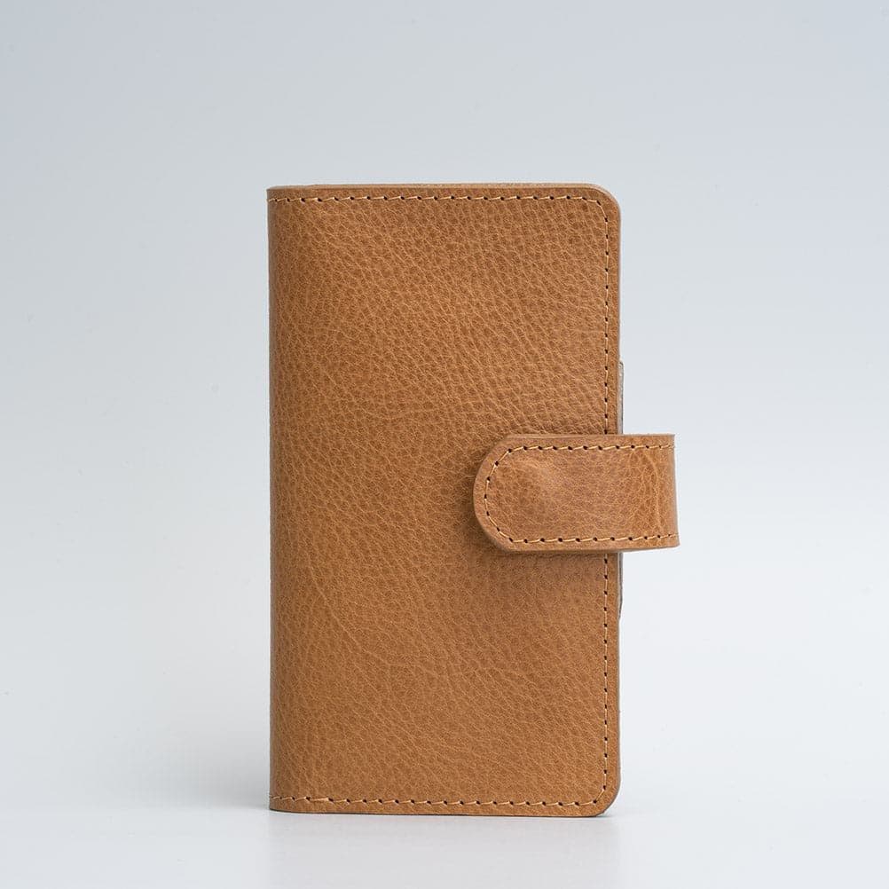 image-Leather Folio Wallet with MagSafe on magnet closure - SALE