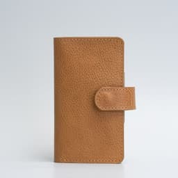 image-Leather Folio Wallet with MagSafe on magnet closure - SALE
