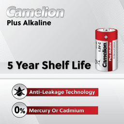 image-Camelion D Plus Alkaline Blister Pack of 2