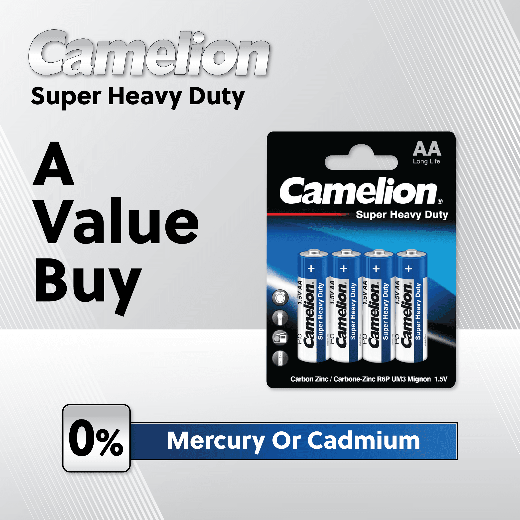 image-Camelion AA Super Heavy Duty Bulk