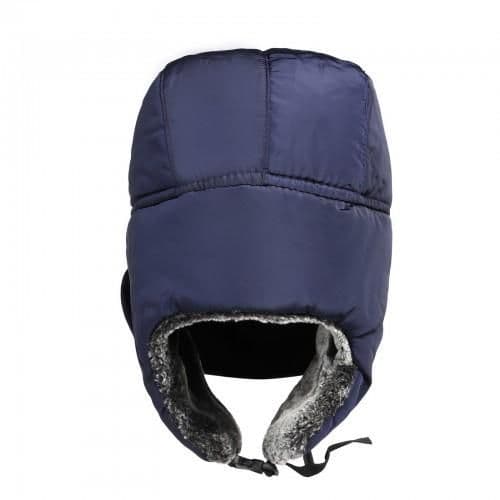 image-CAP-5 - Unisex 3-in-1 Thermal Faux Fur Lined Trapper Hat - Navy
