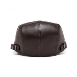 image-CAP-3 - Men's Newsboy Baker Boy Peaky Blinders Gatsby Leather Look Flat Cap Hat - Brown