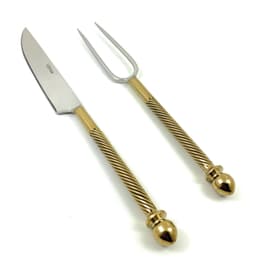 image-Stainless Steel Carving Knife, Carving Fork Set of 2