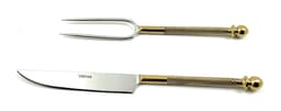 image-Stainless Steel Carving Knife, Carving Fork Set of 2