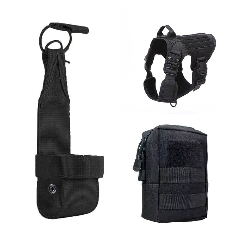 image-Tactical Dog Clothes Quick Disassembly Dog Vest Outdoor Pet Training Clothes