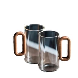 image-Household Borosilicate Glass Smoky Gray Water Cup