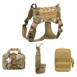 image-Outdoor Tactical Training Dog Clothes Large Dog Vest Camouflage Pet Vest