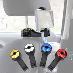 image-Car Headrest Hook Phone Car Holder Car Hanger For A4 B6 Seat Back Hanger Storage Hook Phone Holder Auto Fastener Clip