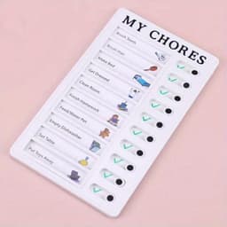 image-Self-discipline Punch Card Students' Develop Good Habits Planner Old Man My Chores Memo Message Inspection Table Can Replace Daily Life, Good Habits Develop Daily Learning Task Planning