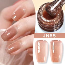 image-BORN PRETTY Milky White Jelly Nude Gel Nail Polish 10ml White Translucent Soak Off Gel Vernis Semi Permanent Need UV Light Cure