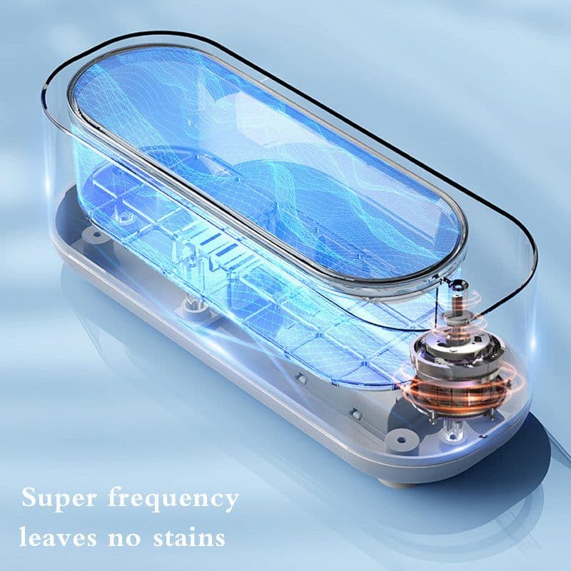 image-Ultrasonic Cleaning Machine High Frequency Vibration Wash Cleaner Washing Jewelry Glasses Watch Ring Dentures Cleaner