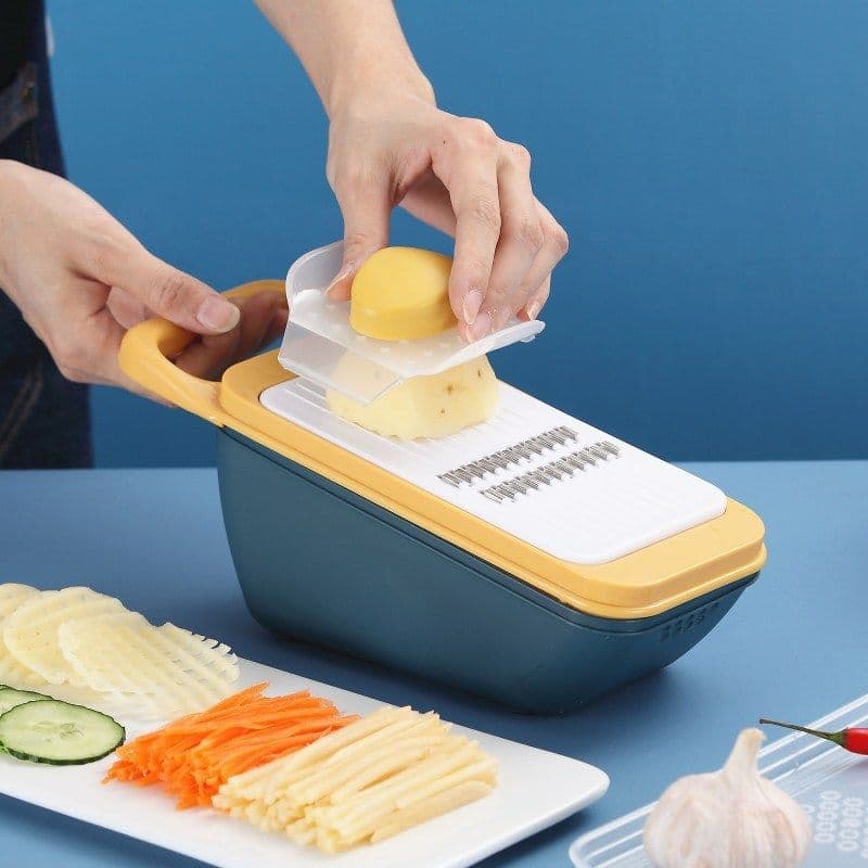 image-Non-slip Silicone Potato Grater Core Type Multifunctional Vegetable Cutter Home Kitchen Sliced Shredded