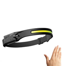image-COB LED Induction Riding Headlamp Flashlight USB Rechargeable Waterproof Camping Headlight With All Perspectives Hunting Light