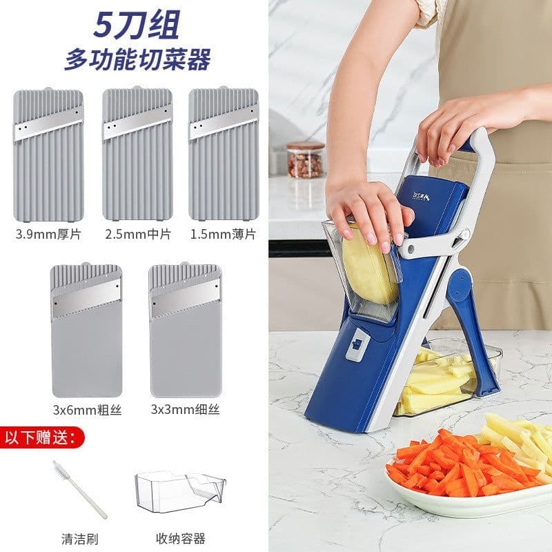 image-Kitchen Multi-function Vegetable Chopper Purple Household