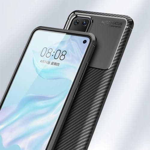 image-Carbon Fibre TPU Black Case - For Huawei P40