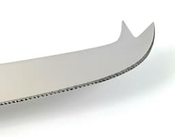 image-Cheese knives set of 4 (Stainless Steel, curved handle)
