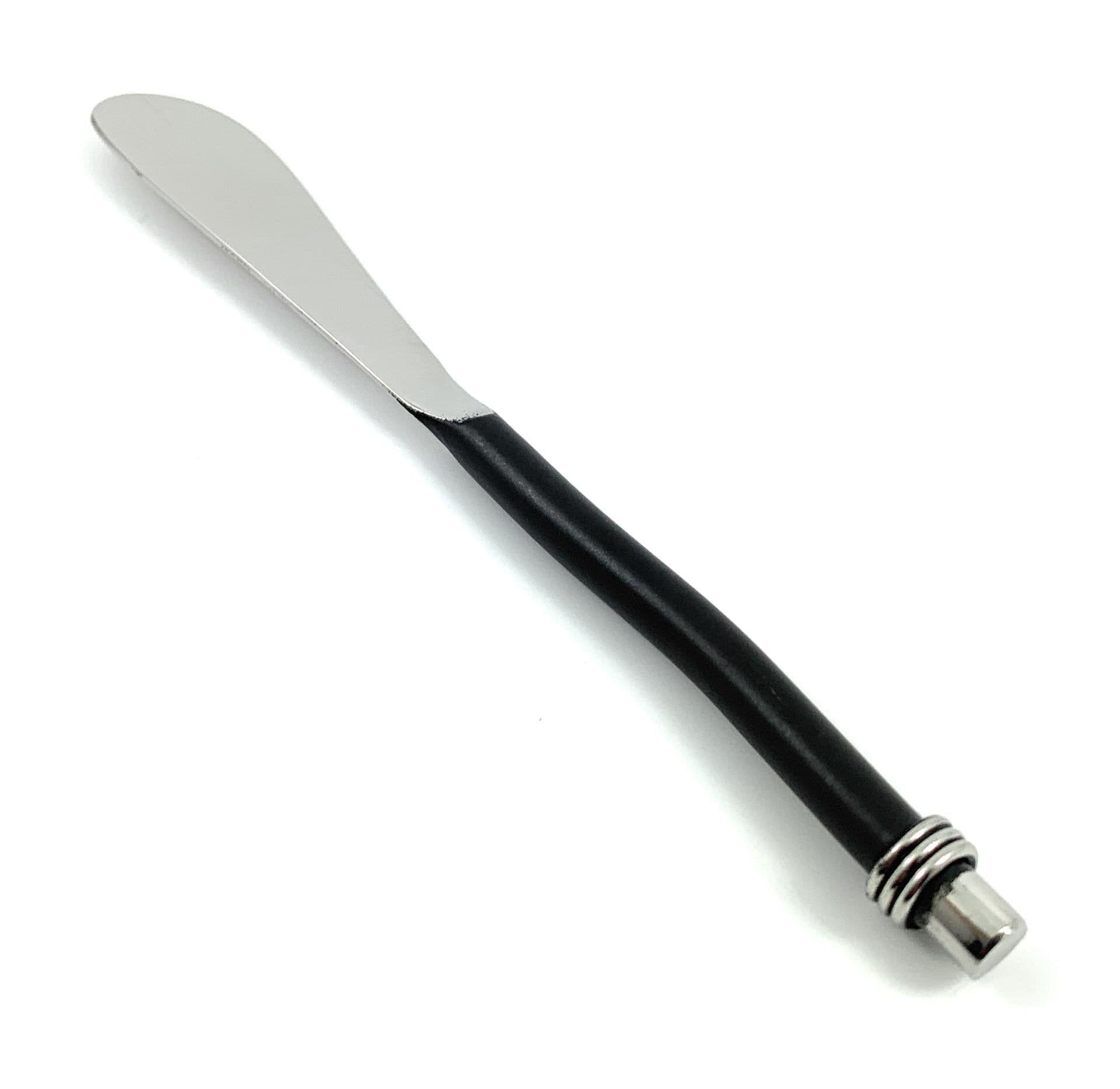 image-Cheese knives set of 4 (Stainless Steel, curved handle)