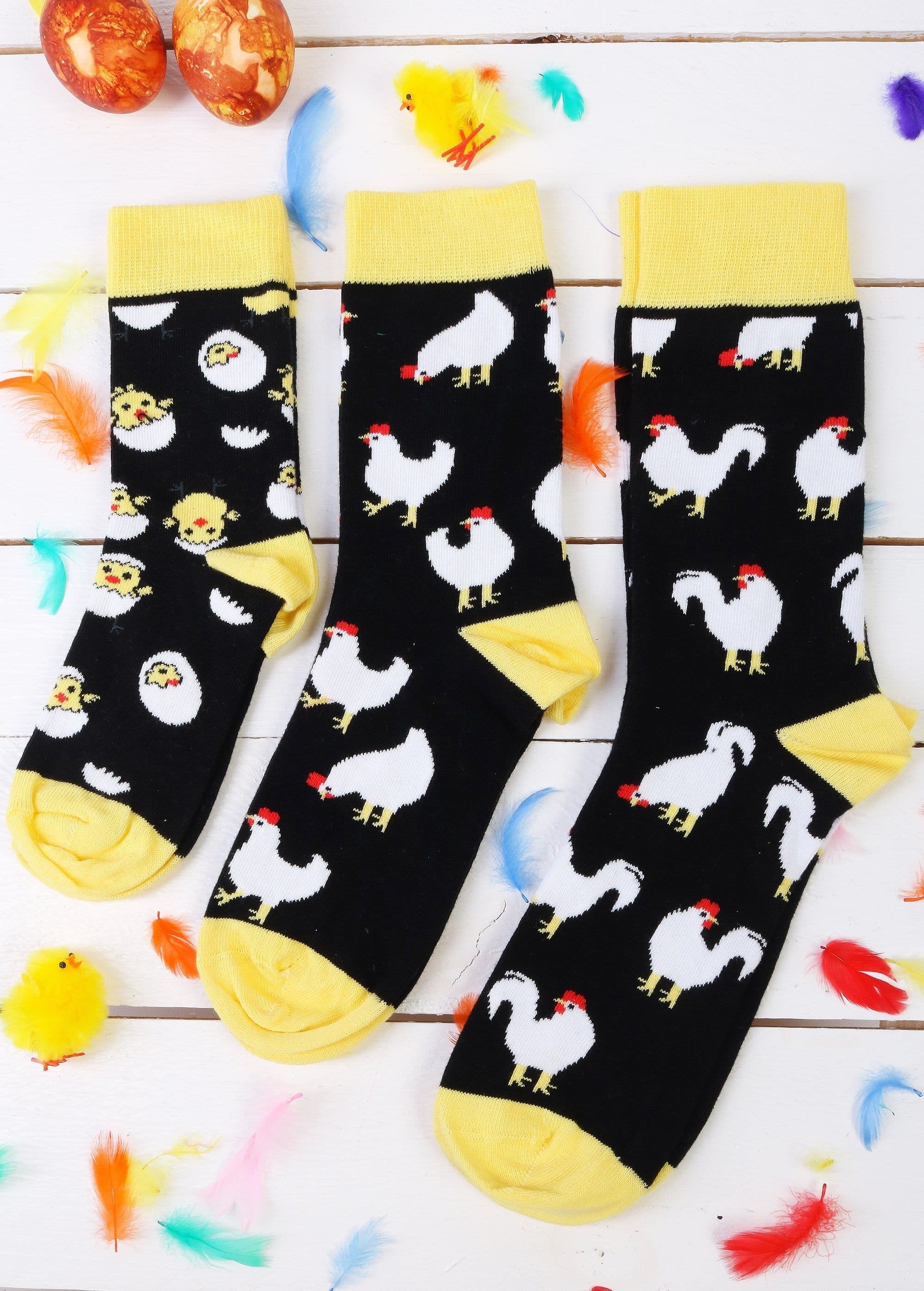 image-CHICK family gift box with 3 pairs of socks