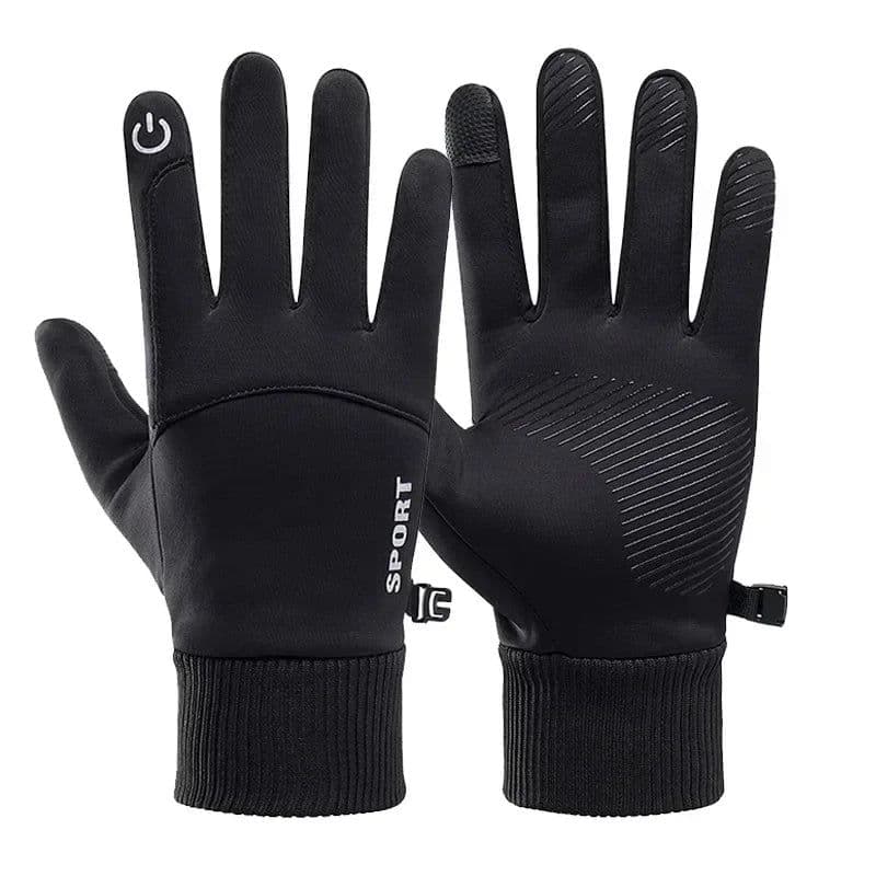 image-Men Winter Gloves Thermal Waterproof Cycling Motorcycle Gloves Full Finger TouchScreen Outdoor Running Skiing Gloves Non-slip