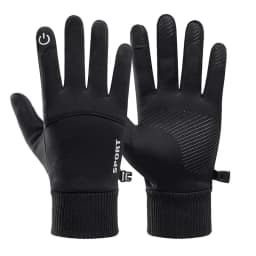 image-Men Winter Gloves Thermal Waterproof Cycling Motorcycle Gloves Full Finger TouchScreen Outdoor Running Skiing Gloves Non-slip