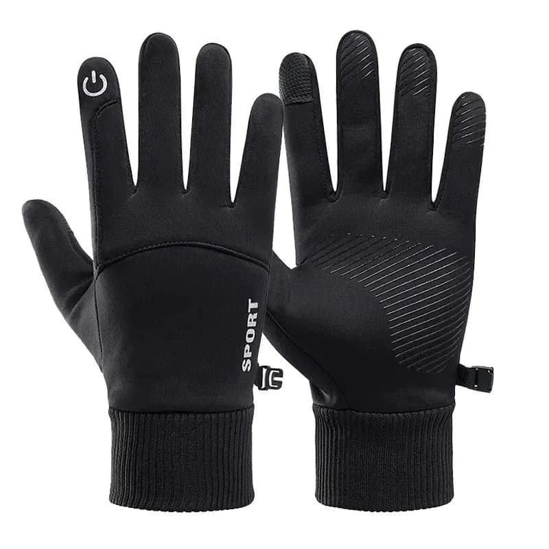 image-Men Winter Gloves Thermal Waterproof Cycling Motorcycle Gloves Full Finger TouchScreen Outdoor Running Skiing Gloves Non-slip