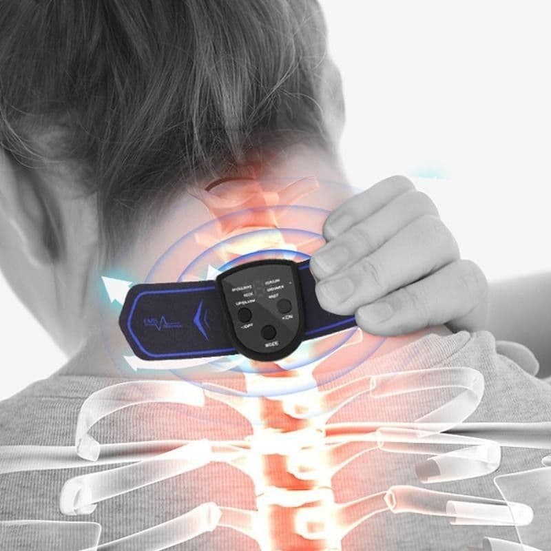 image-Neck Massage Stickers Portable Charging Mini Cervical Massage Patch Muscle Relaxation Low Frequency Massage For Shoulder Neck