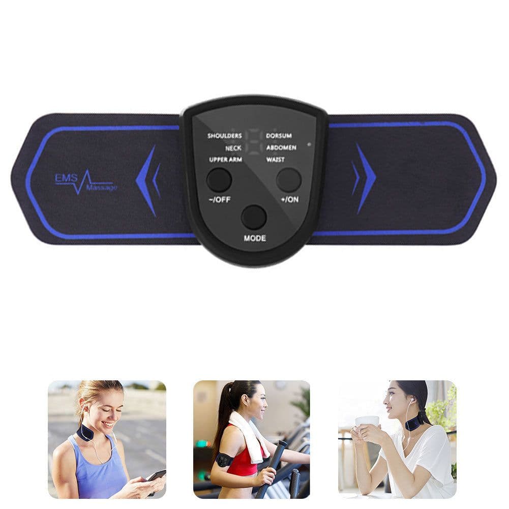 image-Neck Massage Stickers Portable Charging Mini Cervical Massage Patch Muscle Relaxation Low Frequency Massage For Shoulder Neck