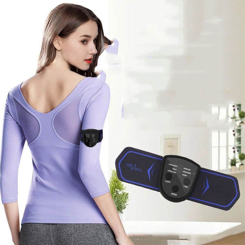 image-Neck Massage Stickers Portable Charging Mini Cervical Massage Patch Muscle Relaxation Low Frequency Massage For Shoulder Neck