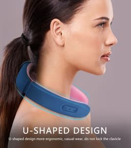 image-Neck Massager Shoulder Electric Pulse Cervical Traction Collar Therapy Deep Tissue Pain Relieve Stimulator Health Care Massage