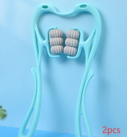 image-Multifunctional Manual Six-wheel Neck Massager Massage Relieve Roller Massage Tool