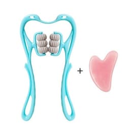 image-Multifunctional Manual Six-wheel Neck Massager Massage Relieve Roller Massage Tool