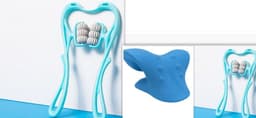 image-Multifunctional Manual Six-wheel Neck Massager Massage Relieve Roller Massage Tool