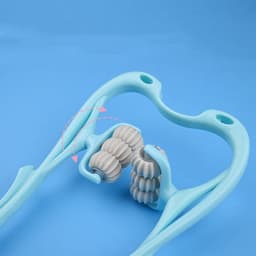 image-Multifunctional Manual Six-wheel Neck Massager Massage Relieve Roller Massage Tool
