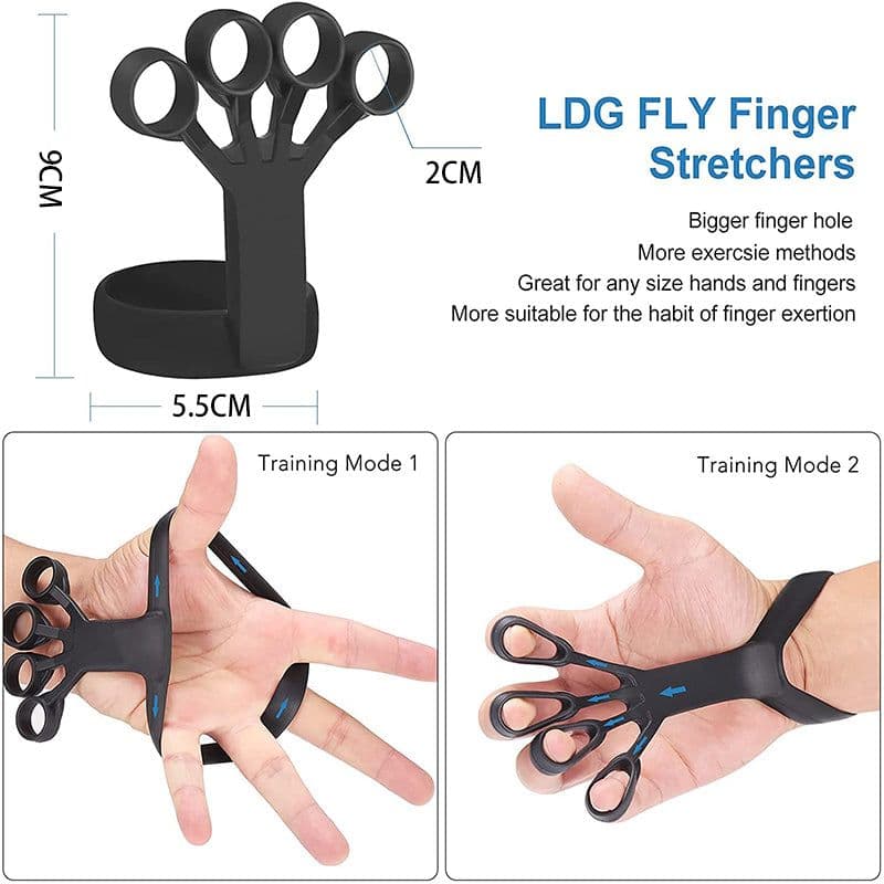 image-Silicone Grip Device Finger Exercise Stretcher Arthritis Hand Grip Trainer Strengthen Rehabilitation Training To Relieve Pain