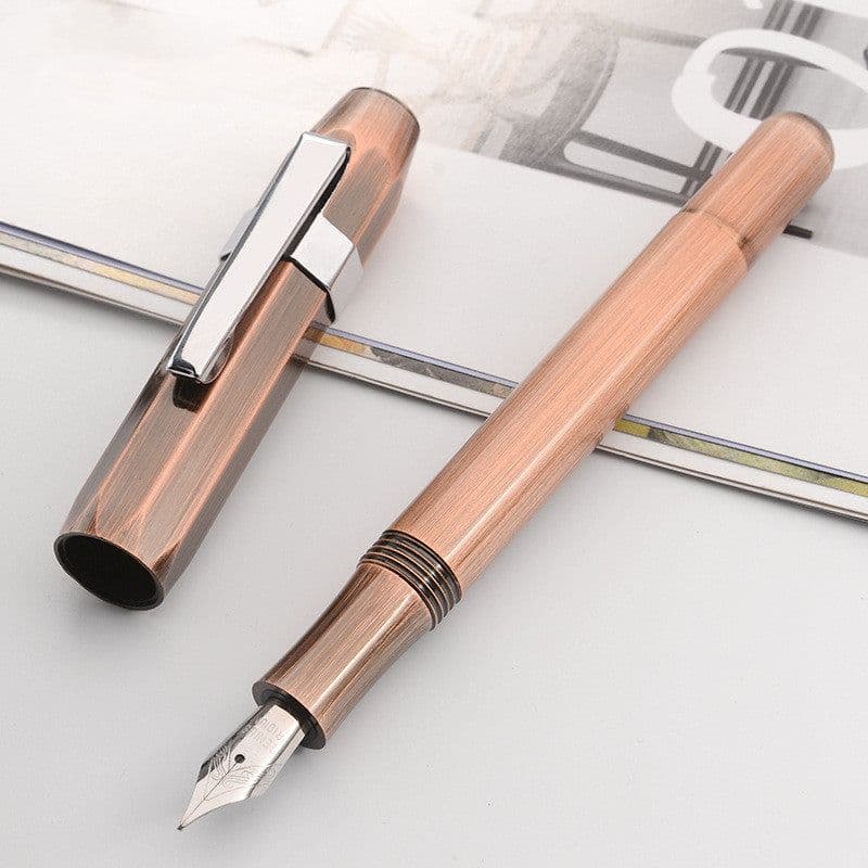 image-Vintage Pocket Short Pen Octagonal Handmade Business Gifts