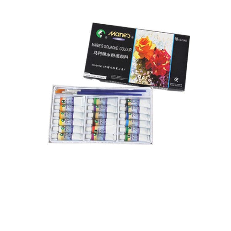 image-Marley Gouache Pigment 12ml Boxed 12 Colors 18 Colors 24 Colors Pigments