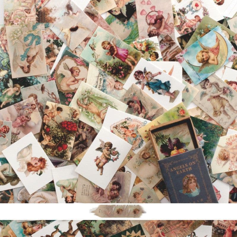 image-Retro Style Hand Account Collage Material Message Paper