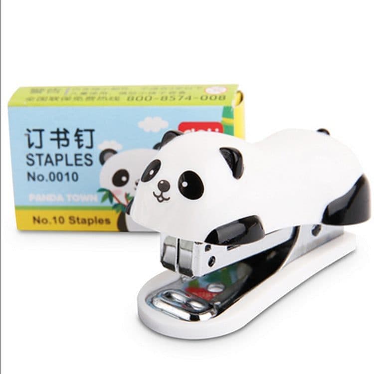 image-Cartoon Panda No. 10 Stapler Student Stapler
