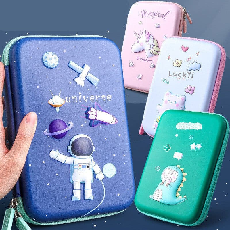 image-Children's Multifunctional Korean Cute Pencil Case For Toddlers And Girls Large Capacity