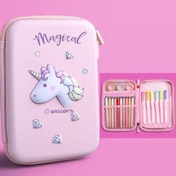 image-Children's Multifunctional Korean Cute Pencil Case For Toddlers And Girls Large Capacity