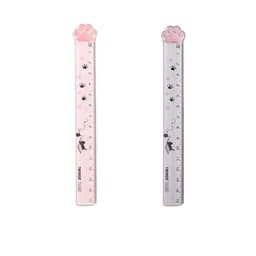 image-Student Creative Stationery Measuring Ruler Transparent Plastic