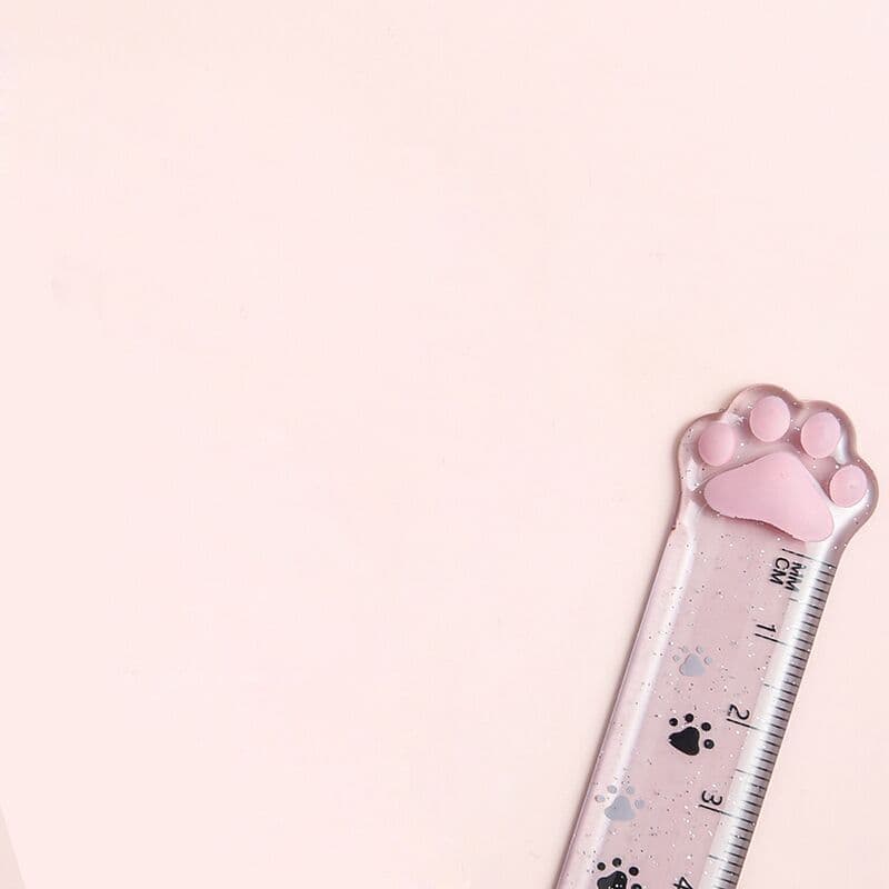 image-Student Creative Stationery Measuring Ruler Transparent Plastic