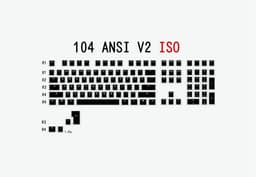 image-Budino V2 Pbt Doubleshot Keycap Oem Retroilluminato Per Tastiera MeccanicaBianco Nero Gh60 Poker 87 Tkl 104 108 Ansi iso Xd64 Xd68