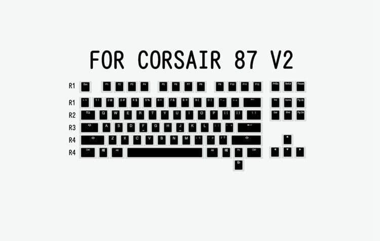 image-Budino V2 Pbt Doubleshot Keycap Oem Retroilluminato Per Tastiera MeccanicaBianco Nero Gh60 Poker 87 Tkl 104 108 Ansi iso Xd64 Xd68