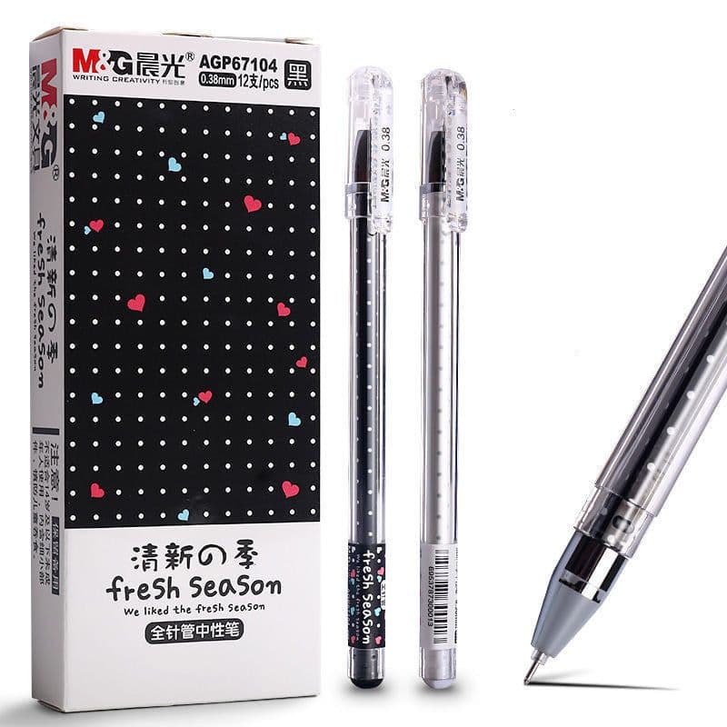 image-Neutral Pen Black Signature Pen Student Use Cute Cartoon Small Fresh Syringe Pen